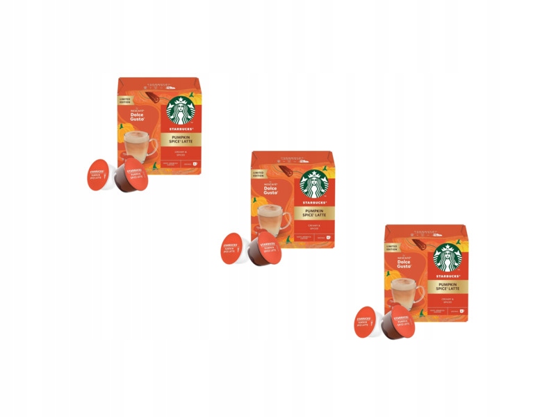 Kapsułki Nescafe Starbucks Pumpkin Spice Latte 3 x 12szt