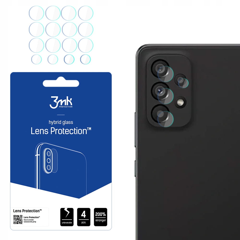 

4x Szkło na obiektyw do Samsung Galaxy A53 5G 3mk