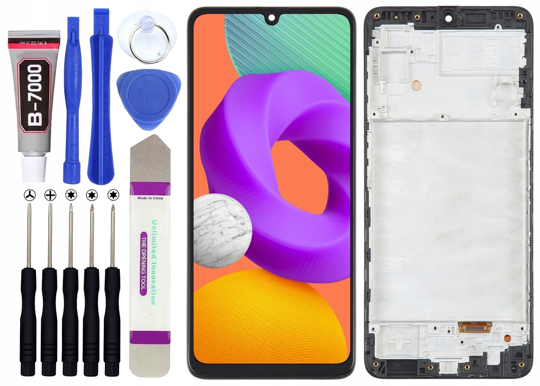 Oled displej pro Samsung Galaxy M22 M225 LCD displej Rámeček