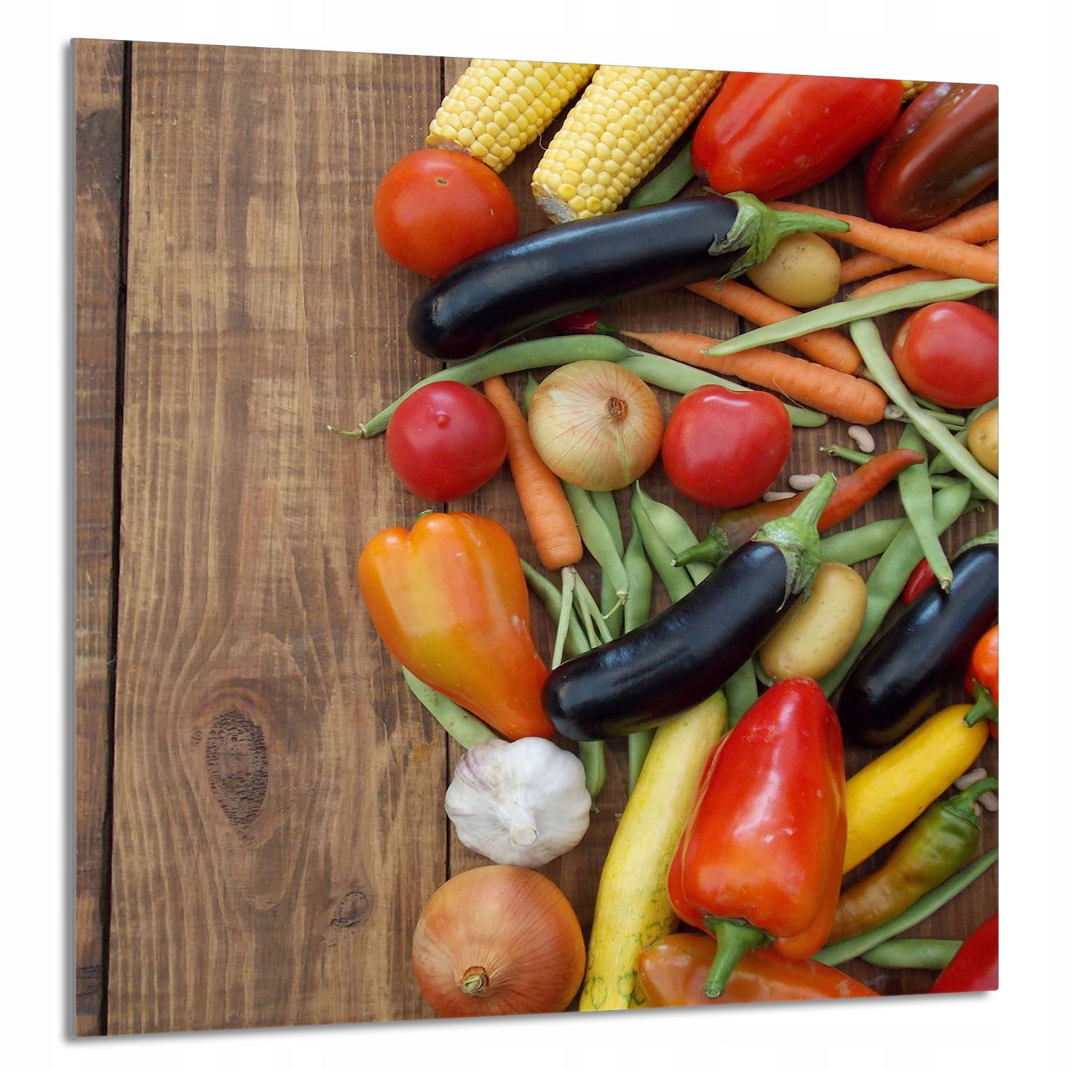 Skleněný Panel Do Kuchyně 60x65 Zelenina Tvrzené Sklo