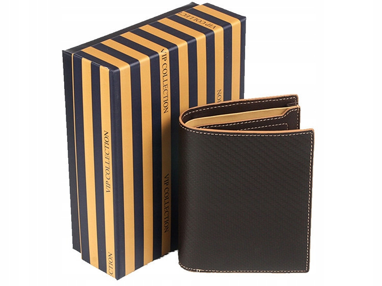 Tmavě hnědá kožená peněženka Vip Collection