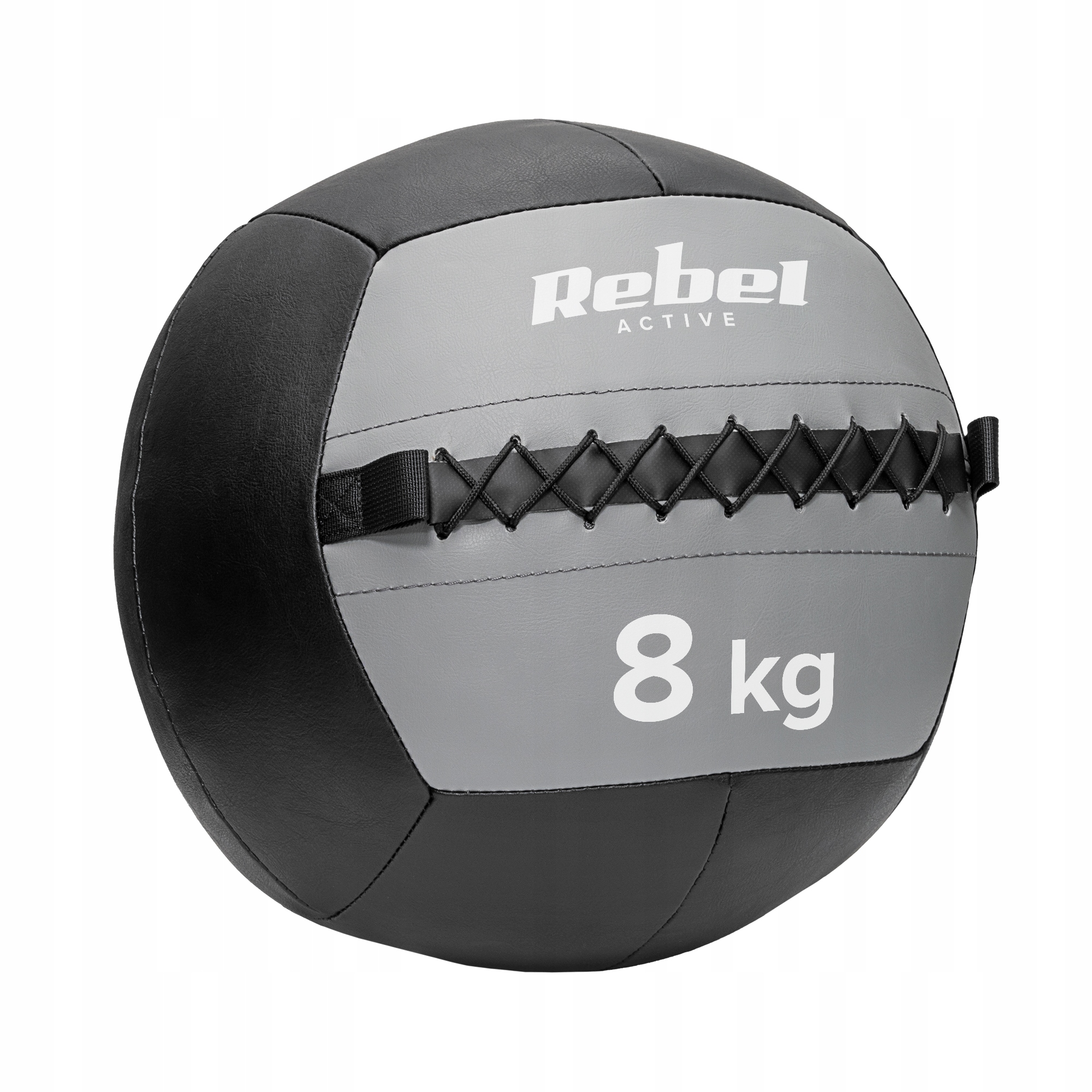 Rehabilitační medicinbal na cvičení 8 kg Rebel kožený