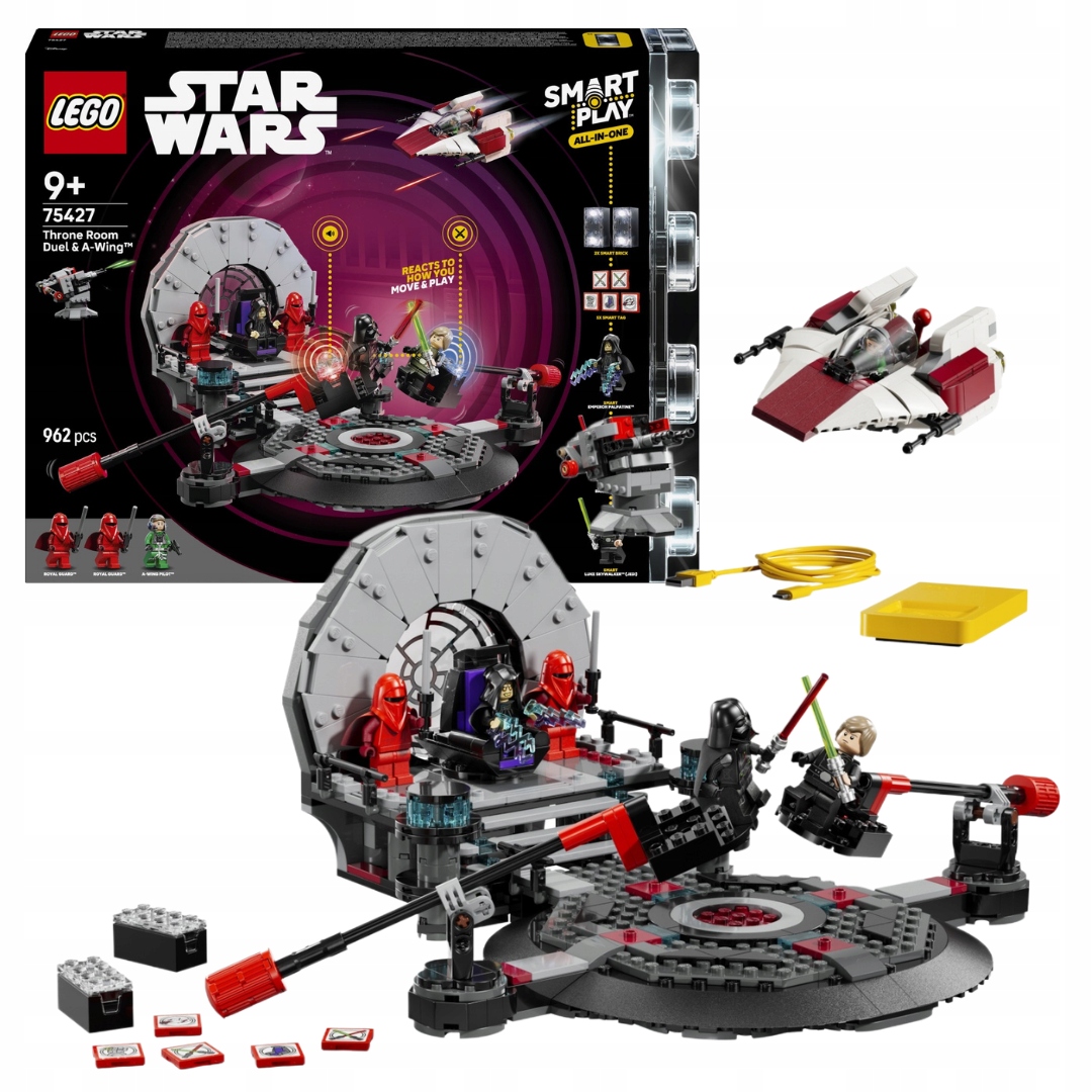 Lego Star Wars 75427 Souboj v trůnní síni A-Wing 962 dílků Smart Play