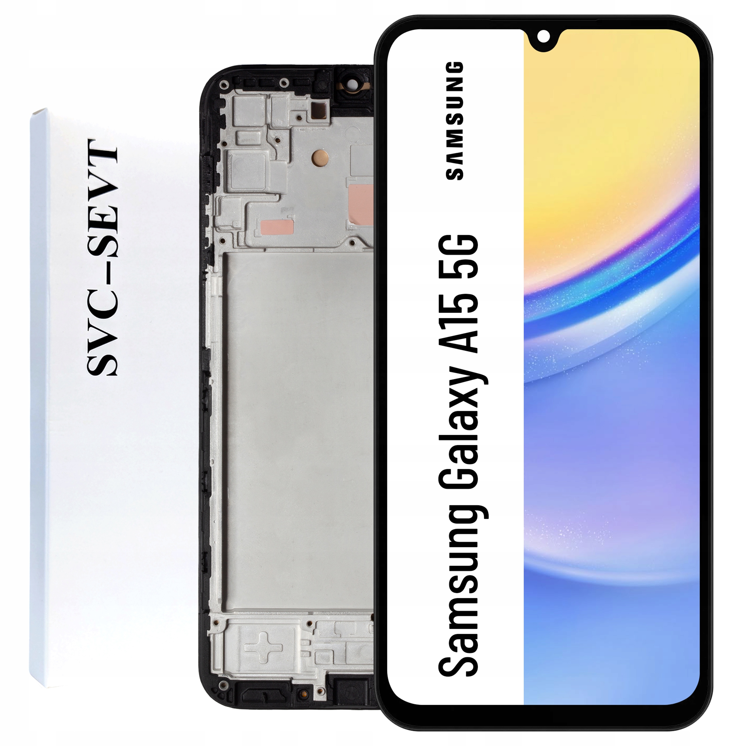 SM-A156P LCD pre Samsung A15 5G Service Pack Rámček Matrica Originál Zila