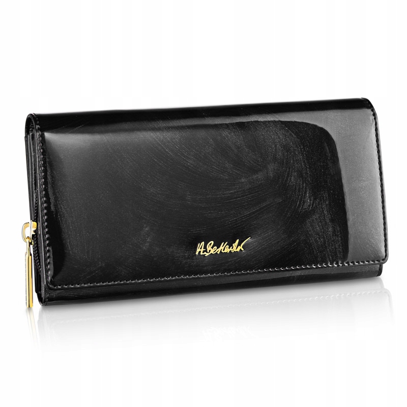 

Skórzany portfel damski Betlewski pojemny skóra