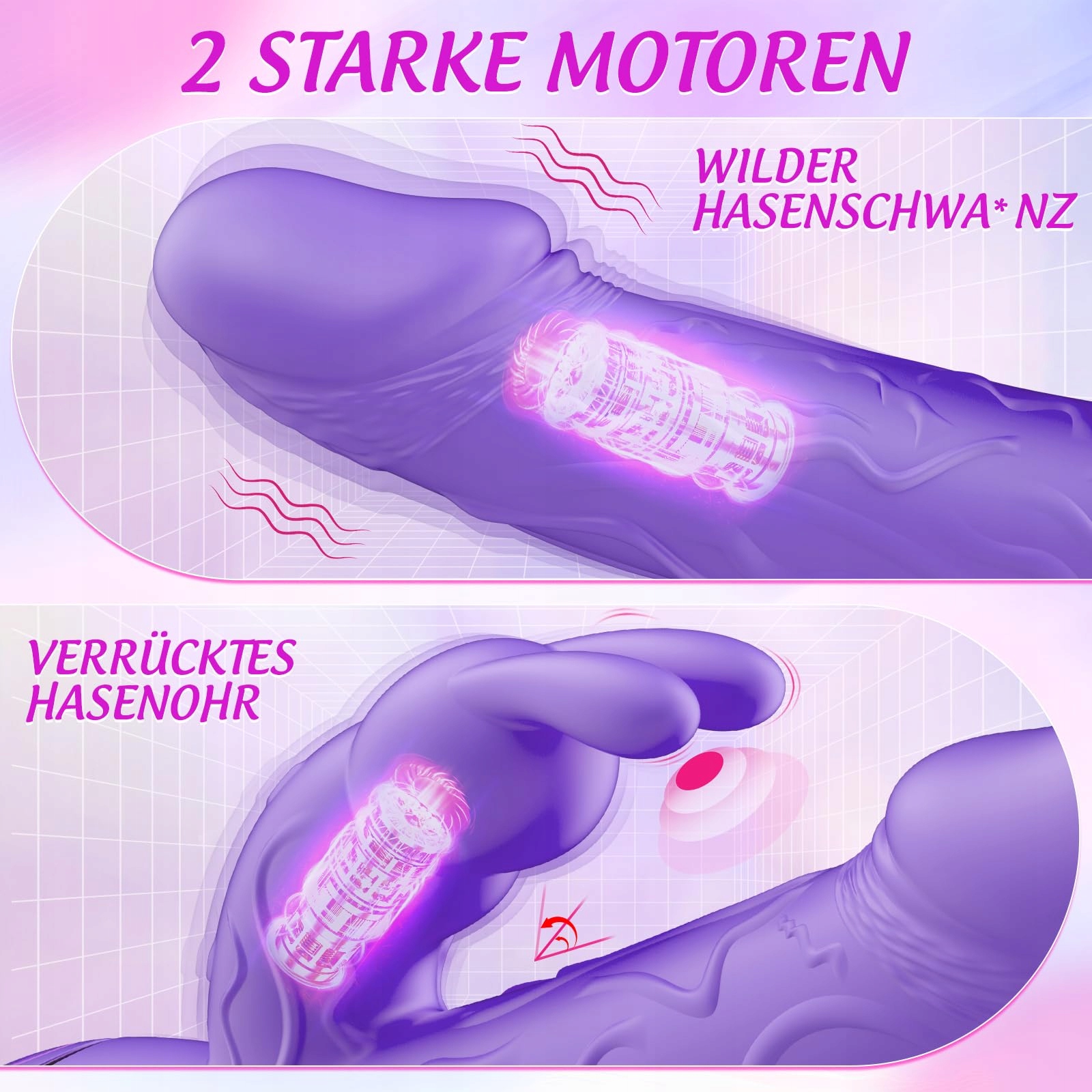 DILDO VIBRATOR Dla Kobiet G Punkt Wodoodporny Stymulator Klitorisu — miniatura 3