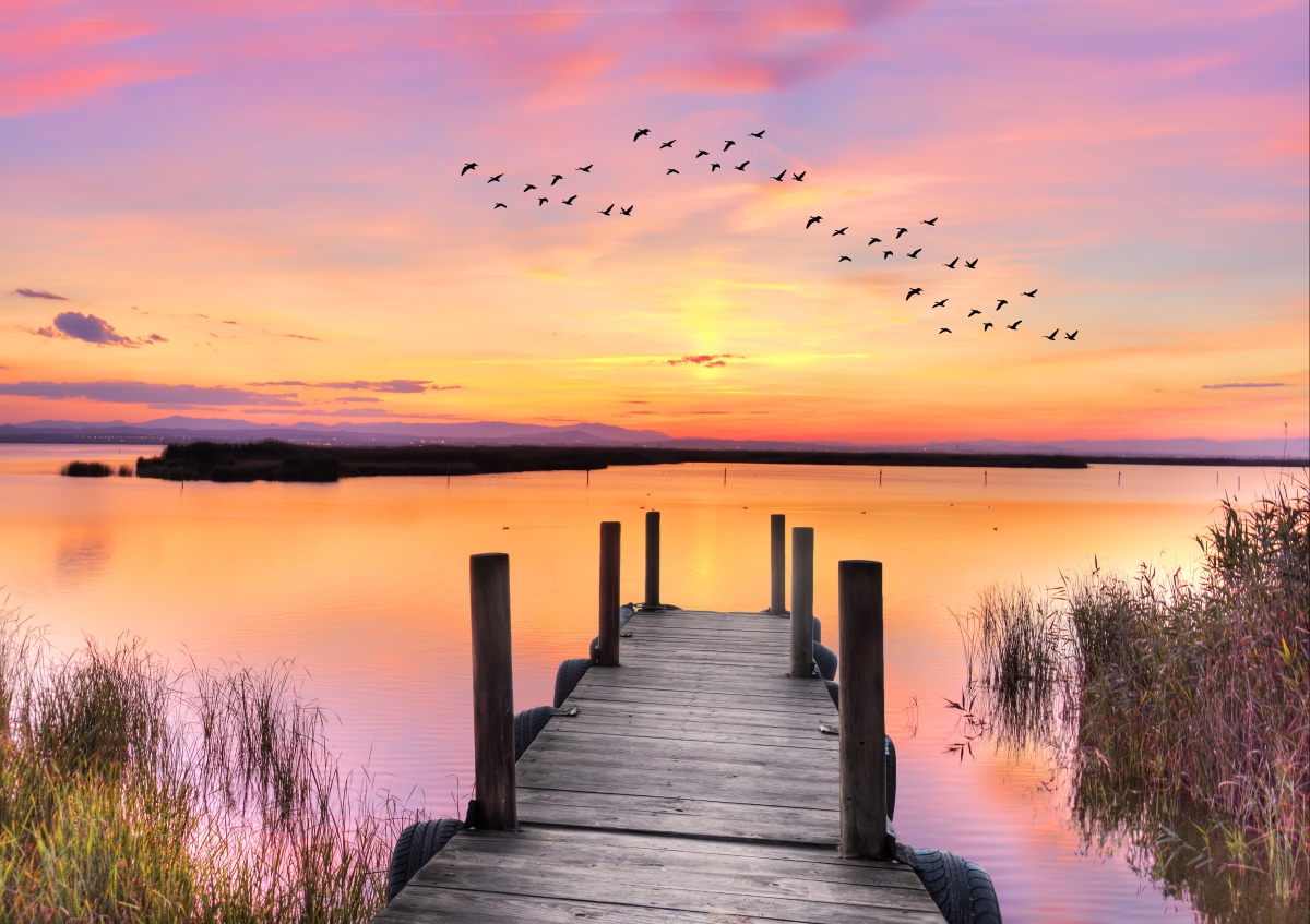 

Fototapeta Flizelinowa Jezioro Molo 312x219