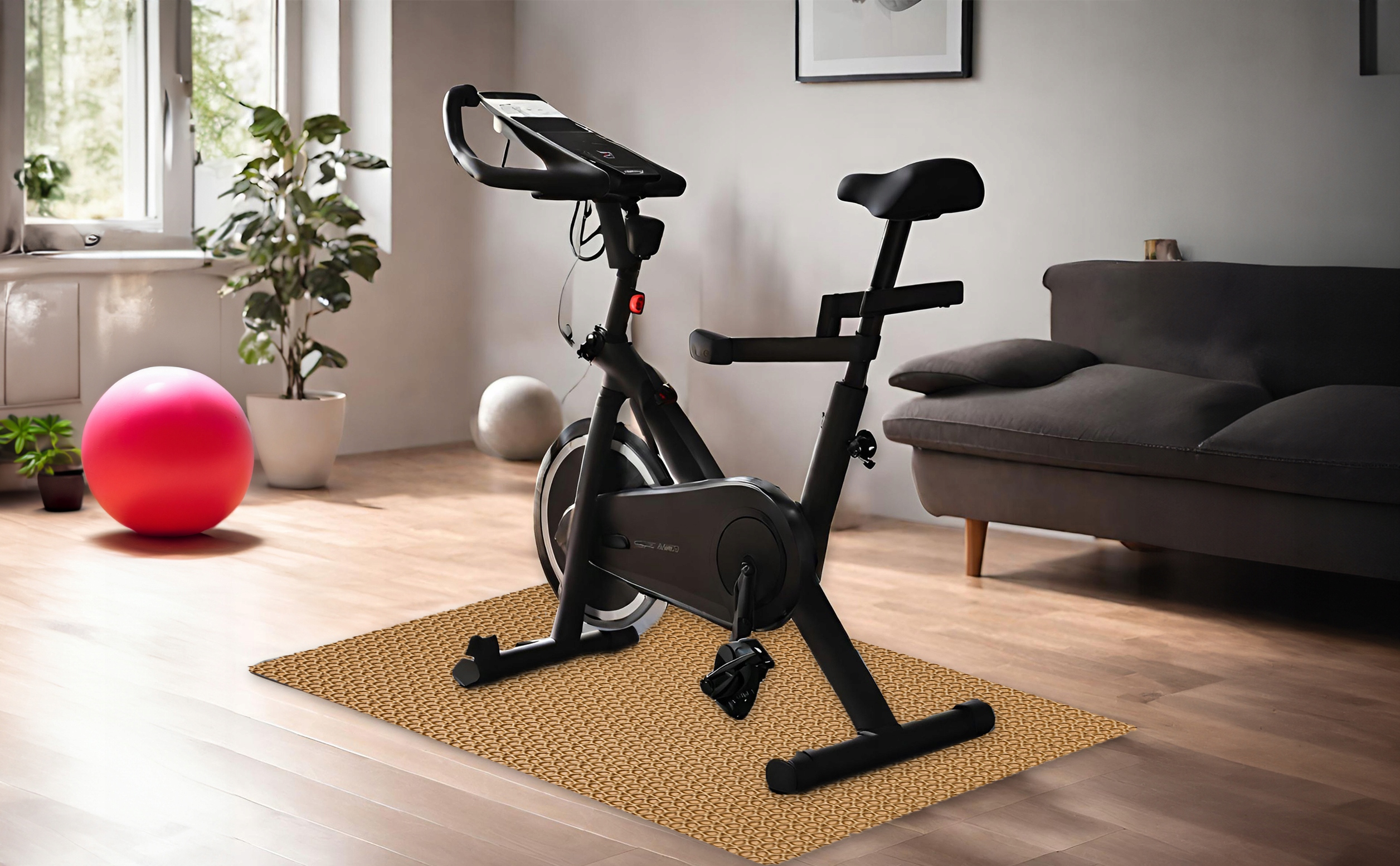 Mata ochronna pod sprzęt FITNESS BIEŻNIE ORBITREK ROWER WIOŚLARZ 135x70 Długość 135 cm