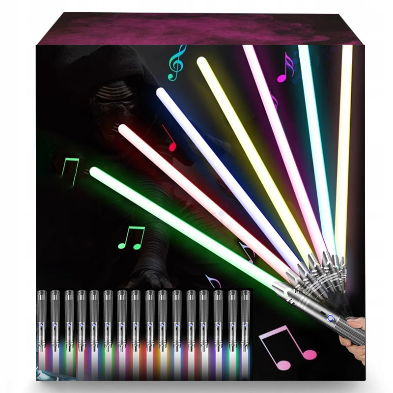 MIECZ ŚWIETLNY ŚWIECĄCY Z DŹWIĘK STAR WARS ZABAWKOWY RGB 16 KOL METAL MIECZ Marka bez marki