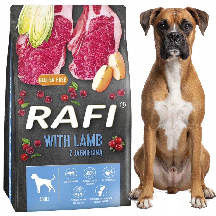 Levně Rafi S Jehněčím Masem 10 Kg Suché Krmivo Pro Psy S Glukosaminem A Prebiotiky