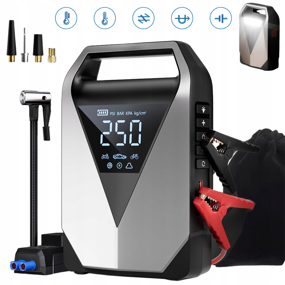 99800 mAh Start Do Auta Booster Akumulátor Powerbank Svítilna