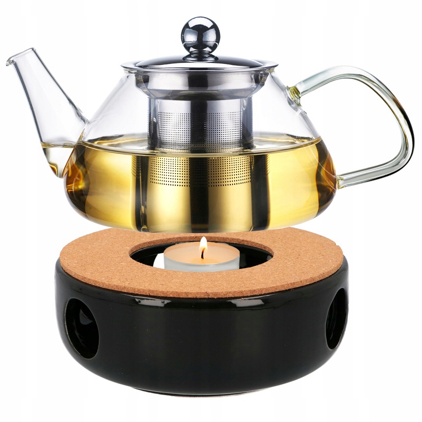 

Szklany Zaparzacz Do Herbaty 1000ml Podgrzewacz