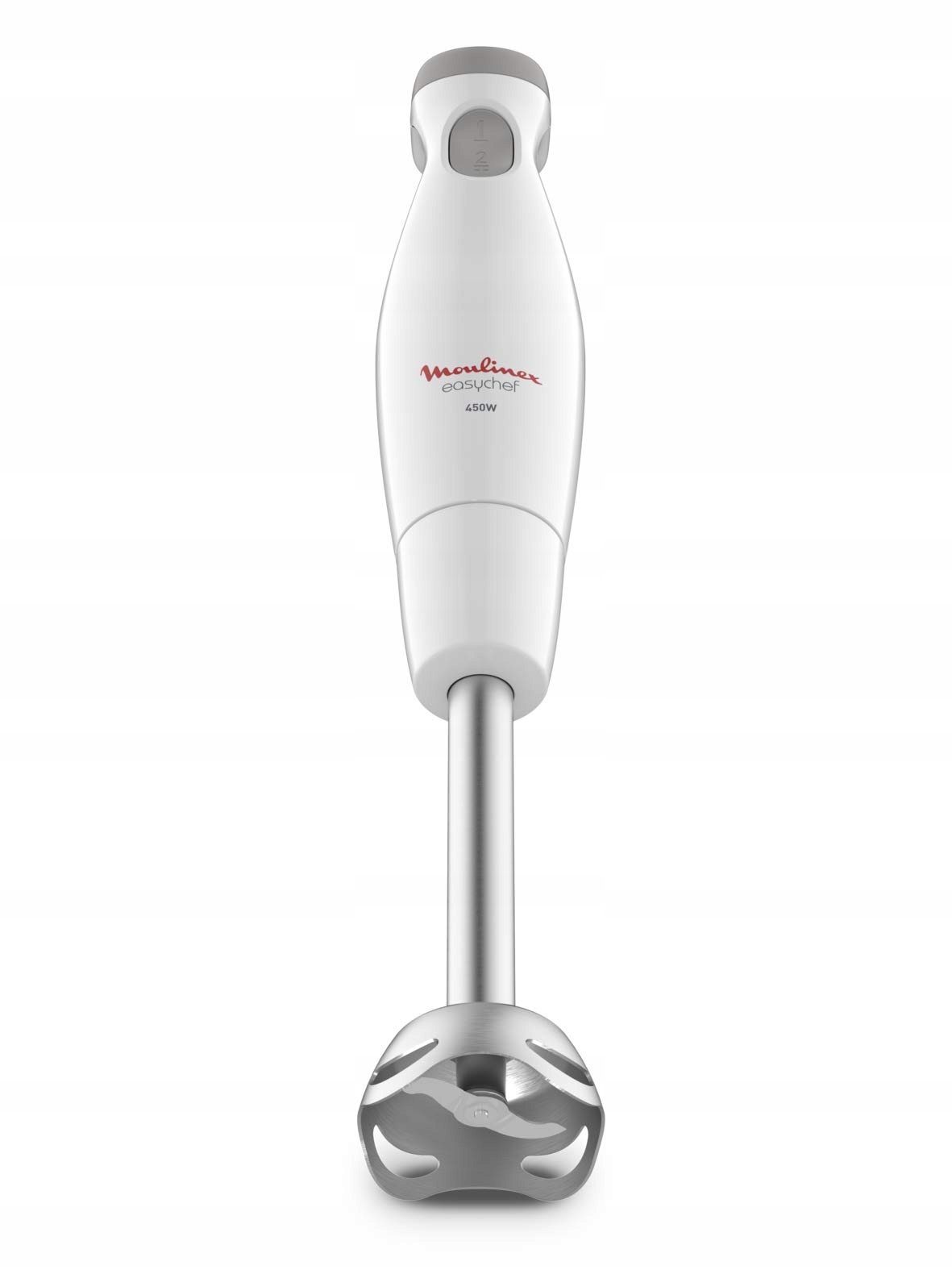 MOULINEX Easychef Blender Ręczny 450W 2 Prędkości Ostrza Zelkrom Biały — miniatura 2
