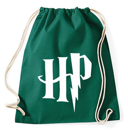 

Worek Harry Potter zielony z białym logo Hp