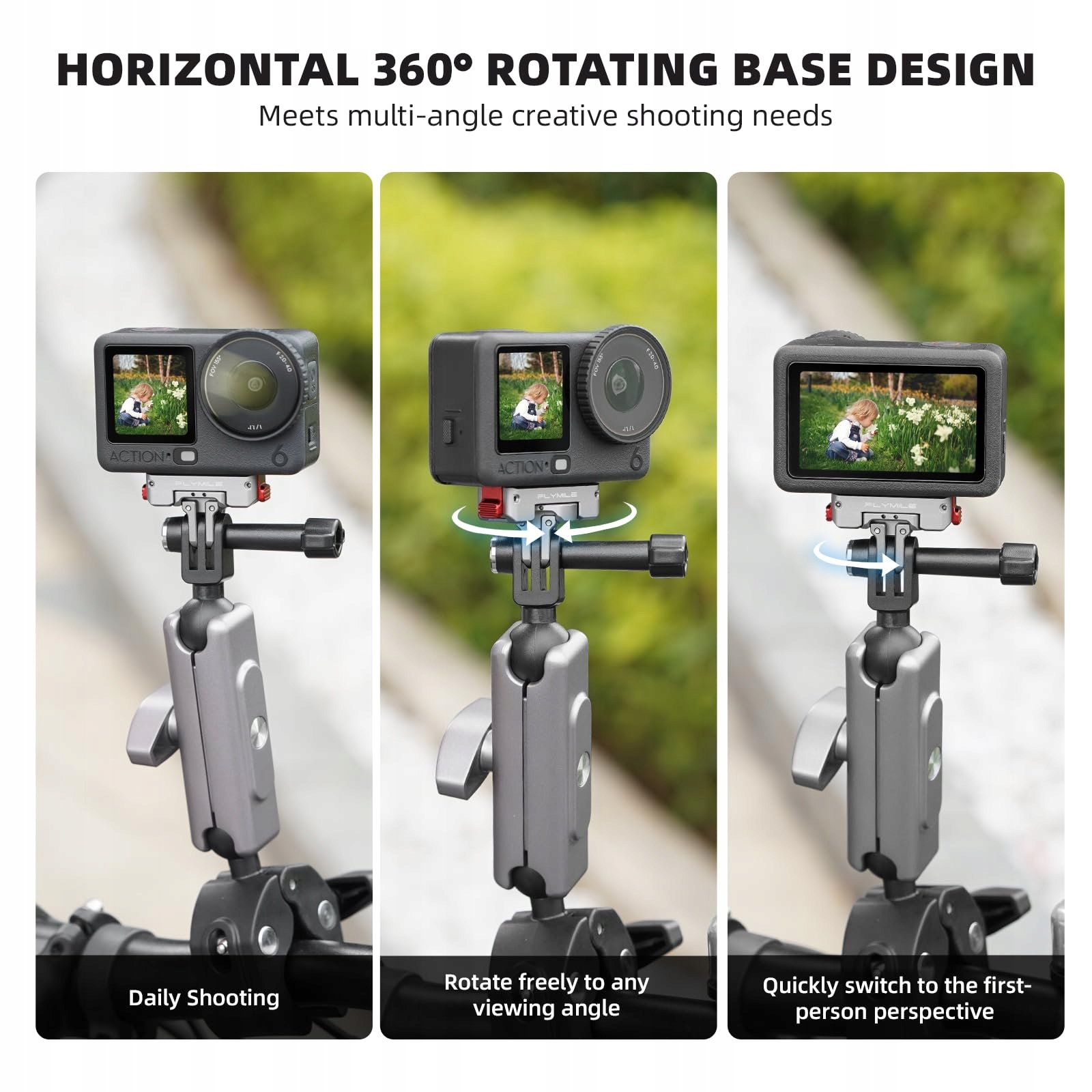 Adapter Szybkozłączka Do DJI Osmo Action 6 360 Stopni 1 4 Cala BRDRC — miniatura 4