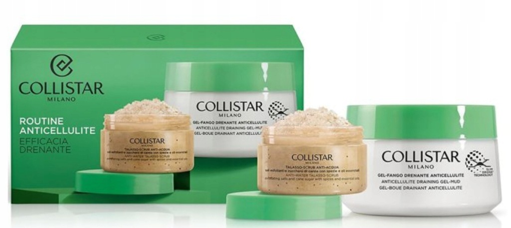 Collistar Routine Anticellulite Draining zestaw scrub+ żel wyszczuplający
