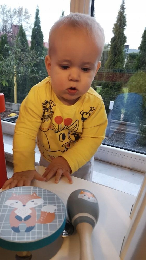 TAMBURYN MARAKAS ZESTAW INSTRUMENTÓW DLA MALUSZKA ZABAWKI Kolor dominujący wielokolorowy