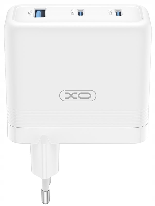 Szybka Ładowarka Usb-c 2 x Usb-c 1 x Usb-a Pd 100W Quick Qc 3 Gniazda GaN