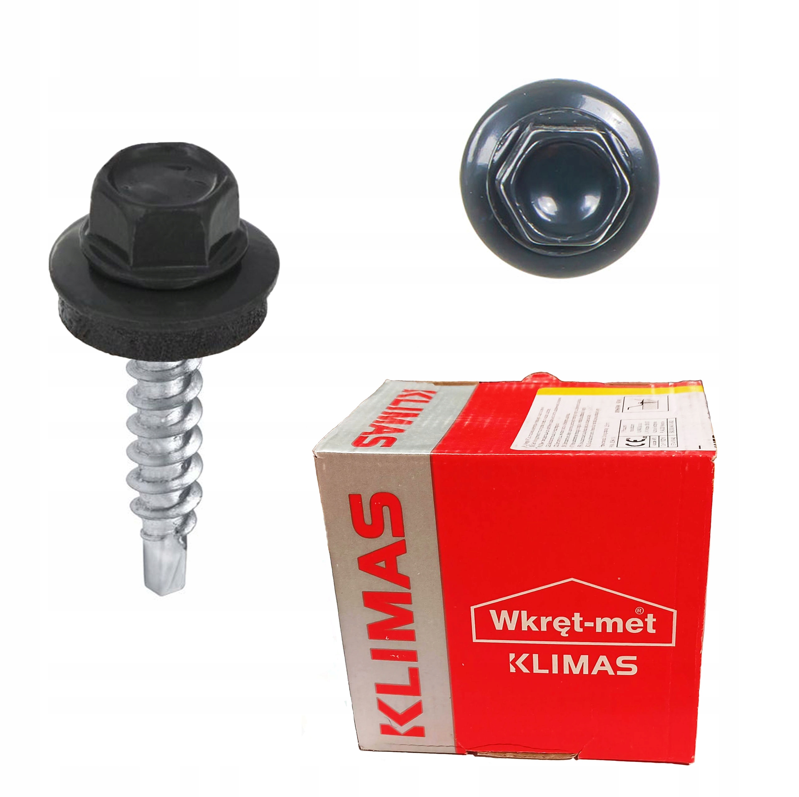 Wkręty FARMERSKIE 4,8x19 RAL 7016 zszywka 250szt.