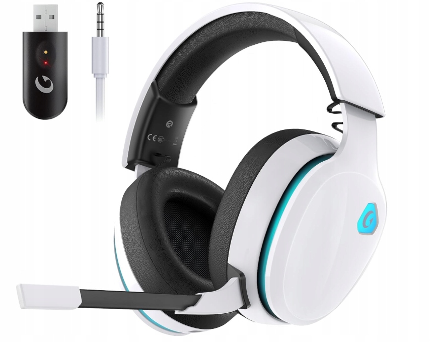 Słuchawki Gamingowe Nauszne CAPTAIN300 2,4 Ghz Bezprzewodowe Bluetooth Led