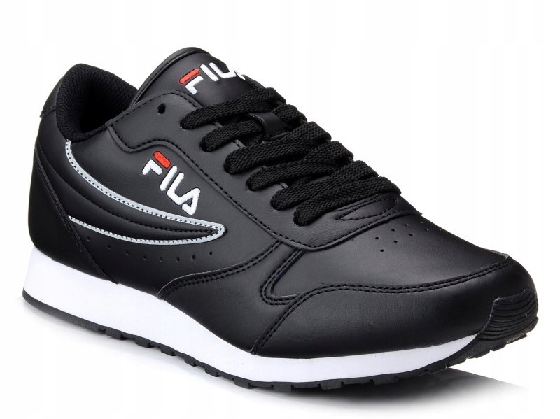 Buty męskie sportowe joggingi Fila Orbit czarne ekoskóra sznurowane 42