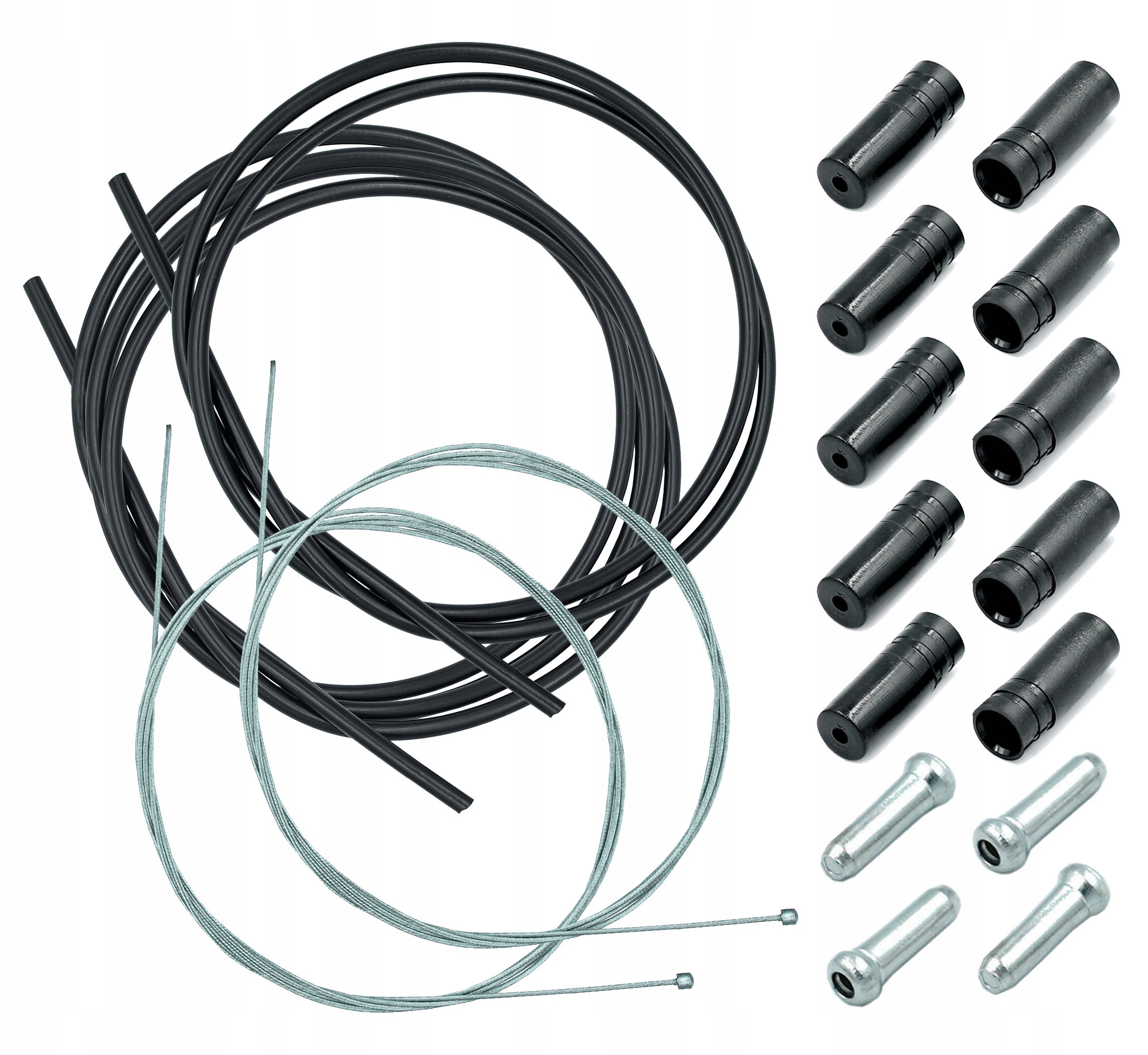 Zestaw linek pancerzy przerzutek roweru przód tył