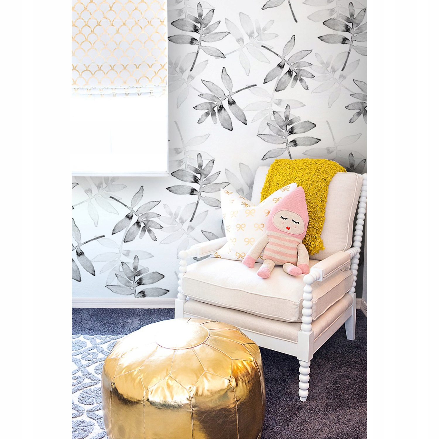 

Fototapeta ścienna Akwarela czarne liście 290x290