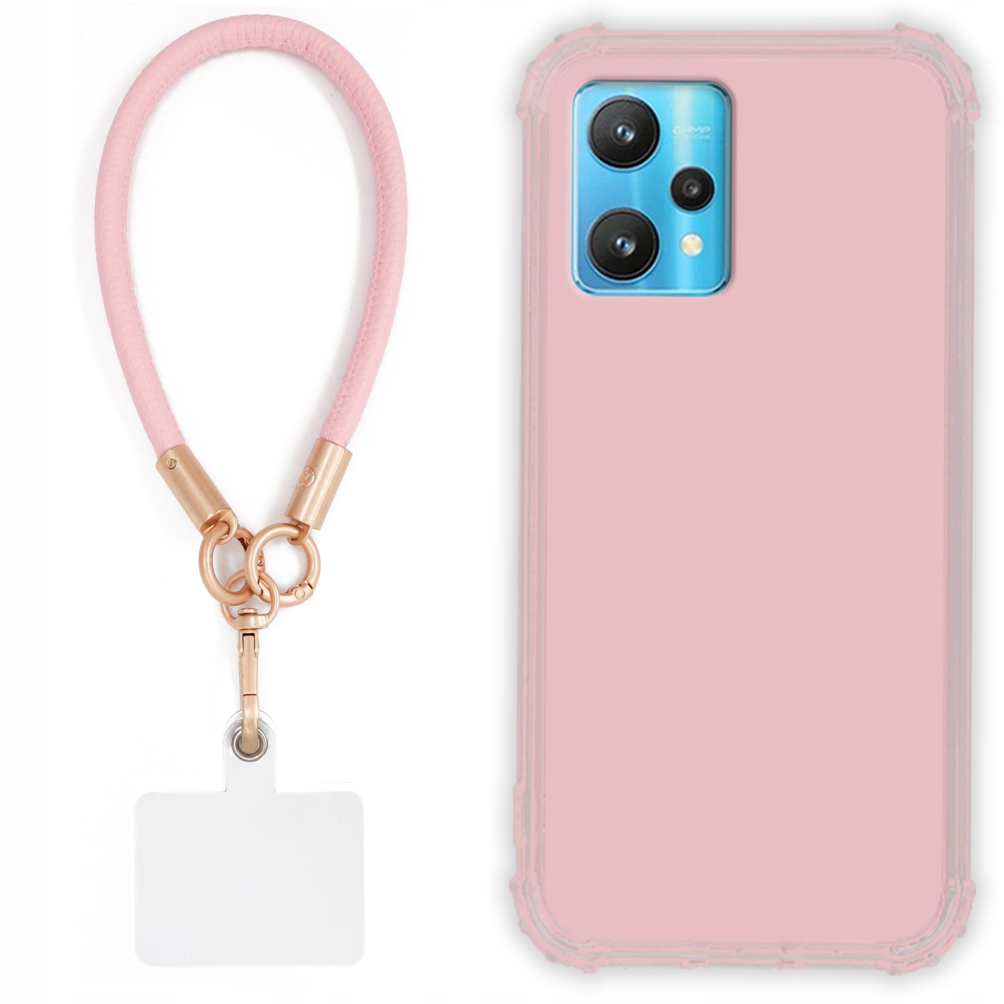 Pouzdro Pro Realme 9 Pro Case Antishock Pinky Růžové vodítko Sada Odolné Tpu