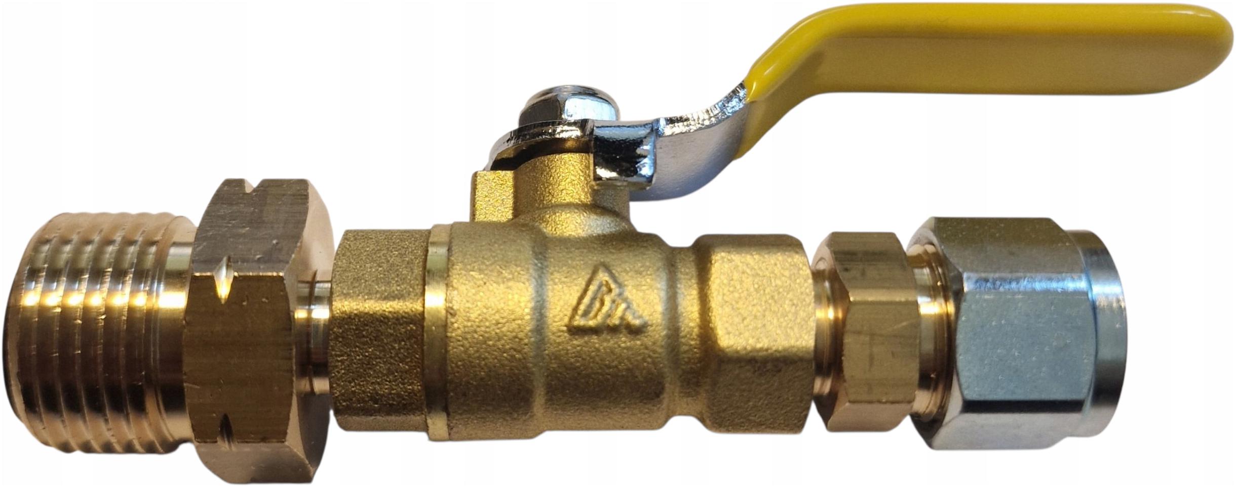 Kulový kohout s závitem láhve W21,8x1/14"L faro8mm