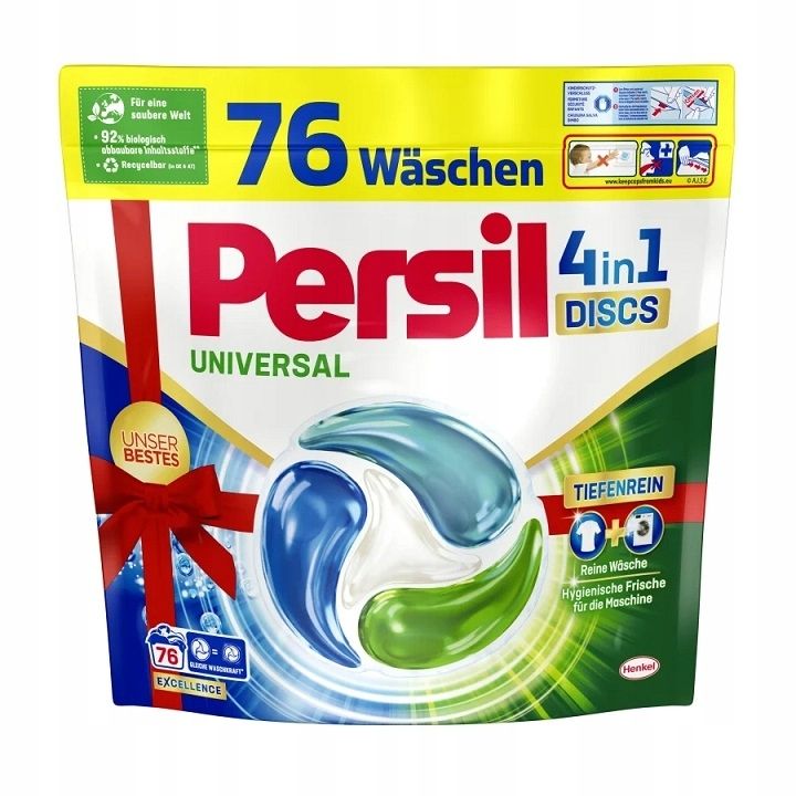 Levně Německý Persil Universal 4v1 Discs kapsle na praní 76 ks