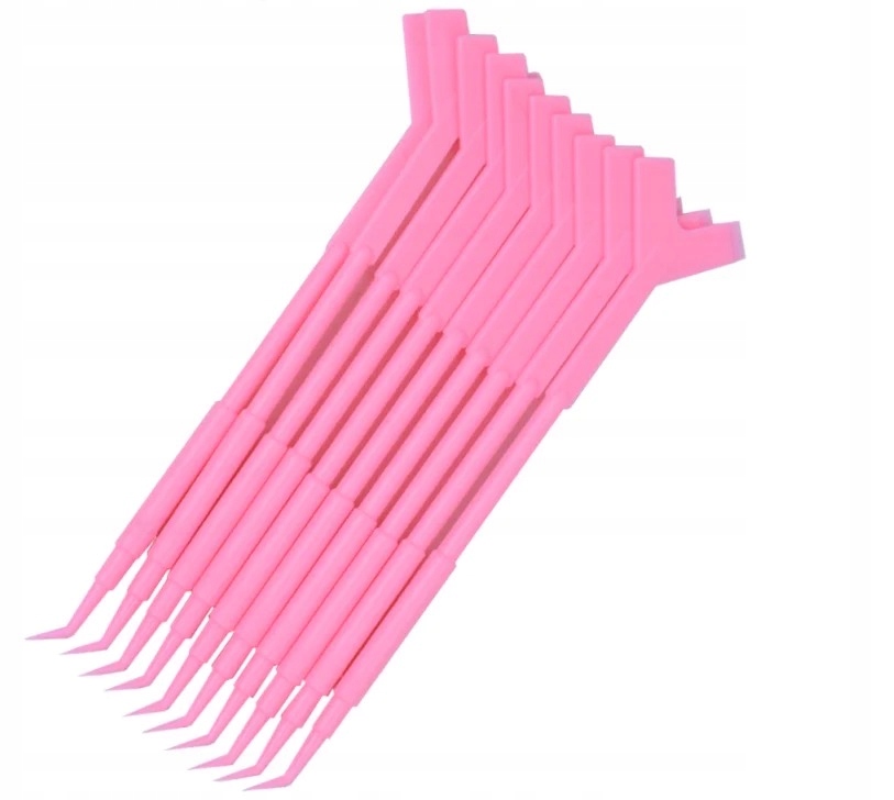 10X GRZEBYK + SONDA DO LAMINACJI RZĘS I BRWI