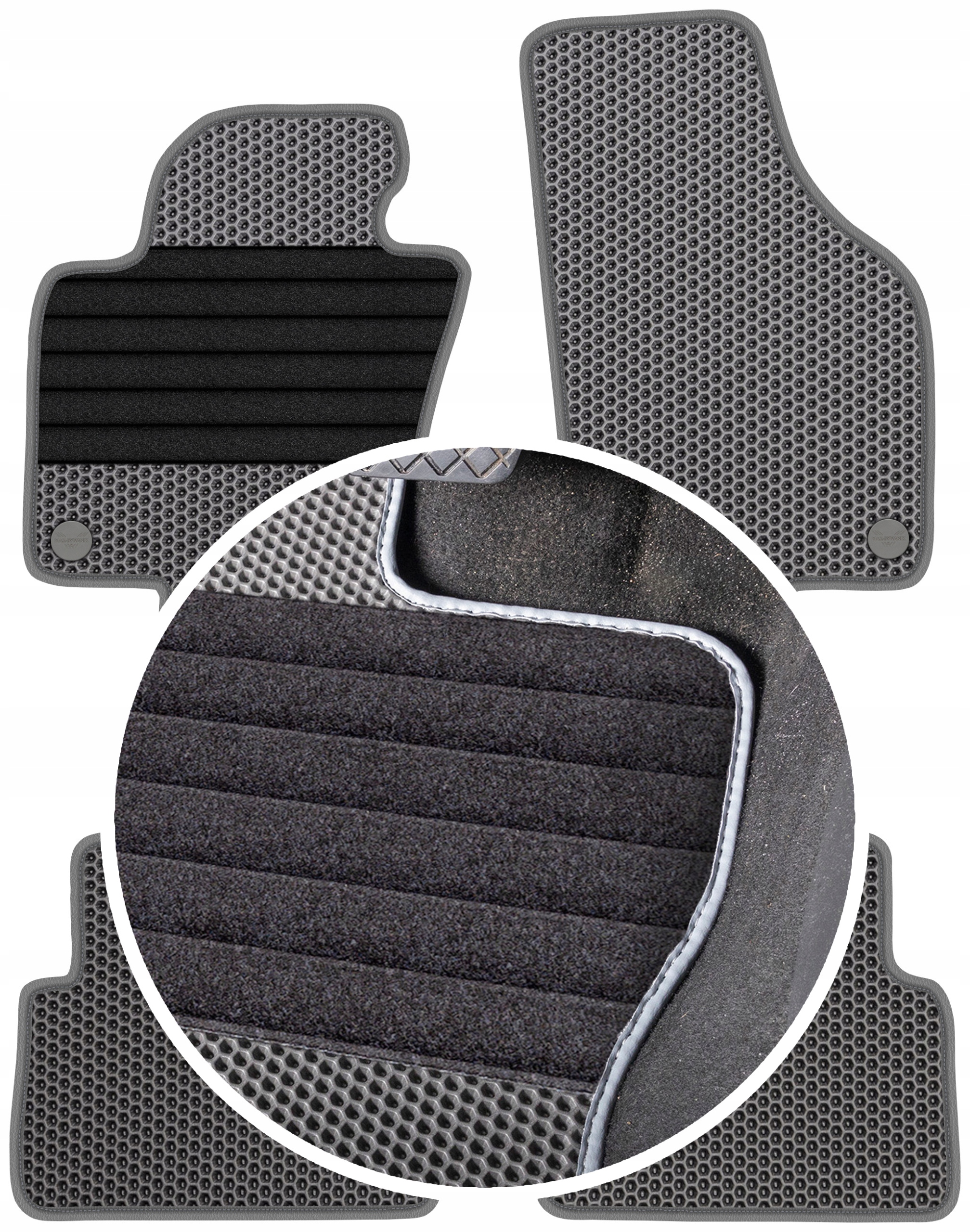 Vw Tiguan 2007-2015 Gumové stierače do auta Eva