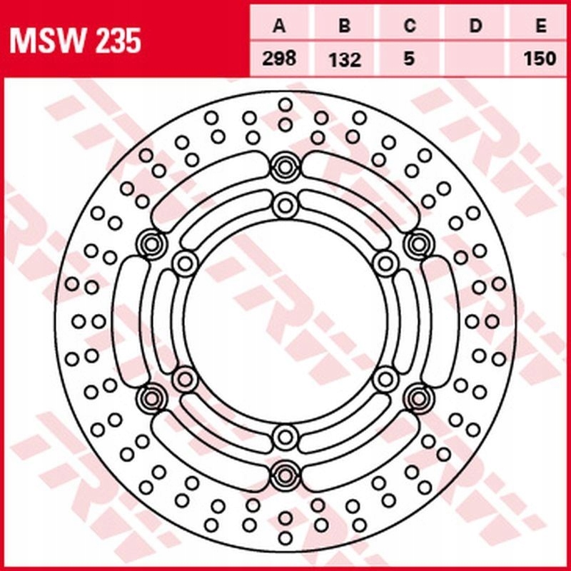 Trw Zf Predný Brzdový Kotúč Yamaha Xj 1100 (drag STAR)/1100A (drag Star C