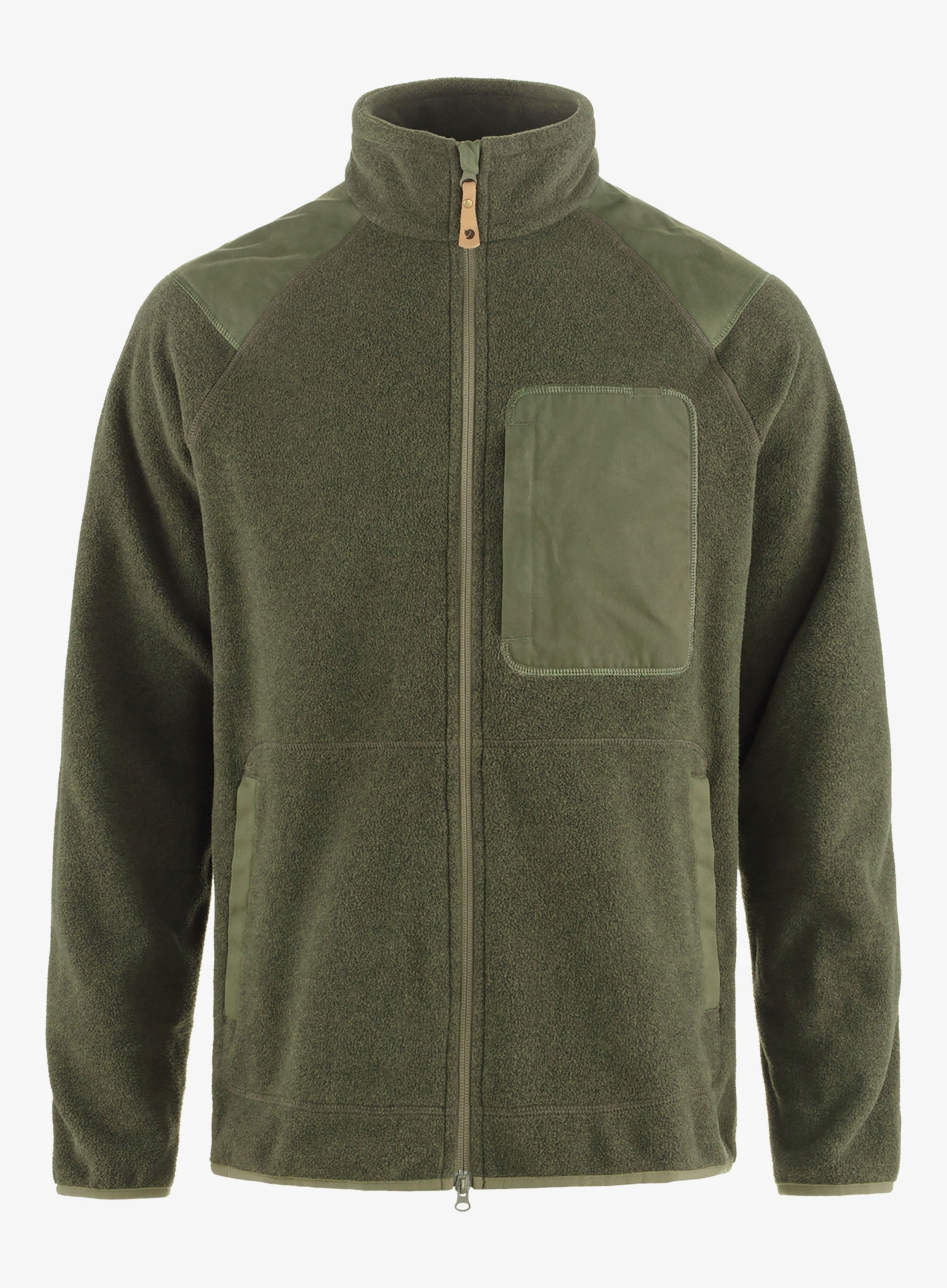 Flísová bunda Fleecová Mikina Fjallraven Varmland vavřínovo zelená S