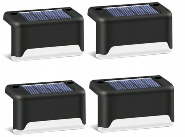 LAMPKI SOLARNE OGRODOWE LED NA TARAS SCHODY 8 SZT