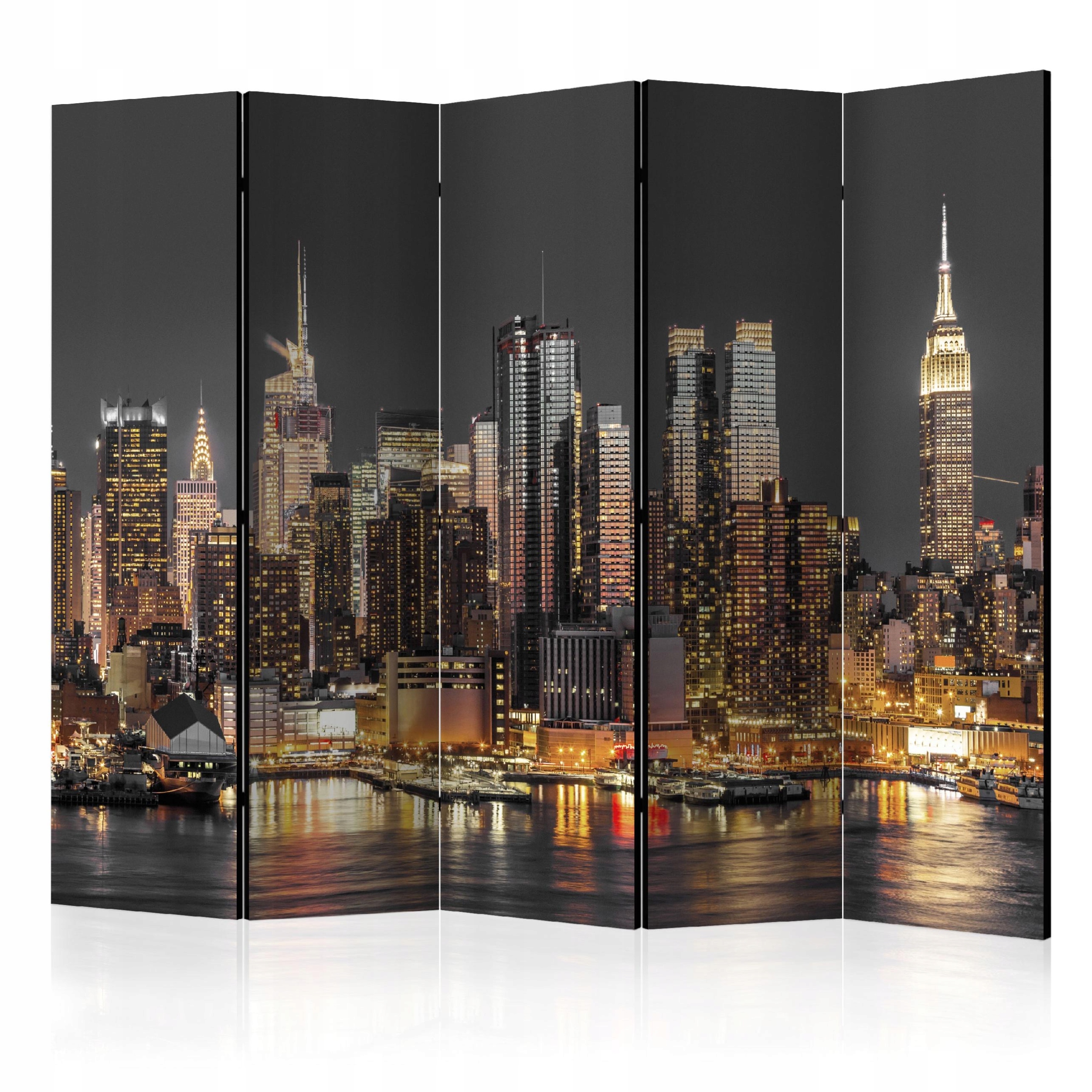 Paraván Pokojový Dvoustranný New York Stěna Salon Kadeřník Závěs 172x225