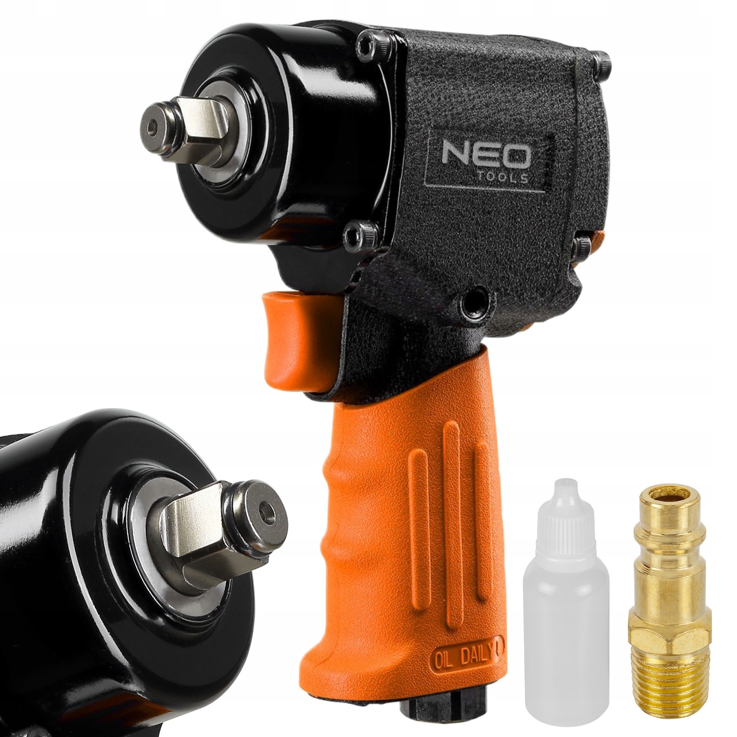 Neo Tools Rázový Uťahovák 1/2" Pneumatický 680NM Profesionálny 6.3BAR 14-004