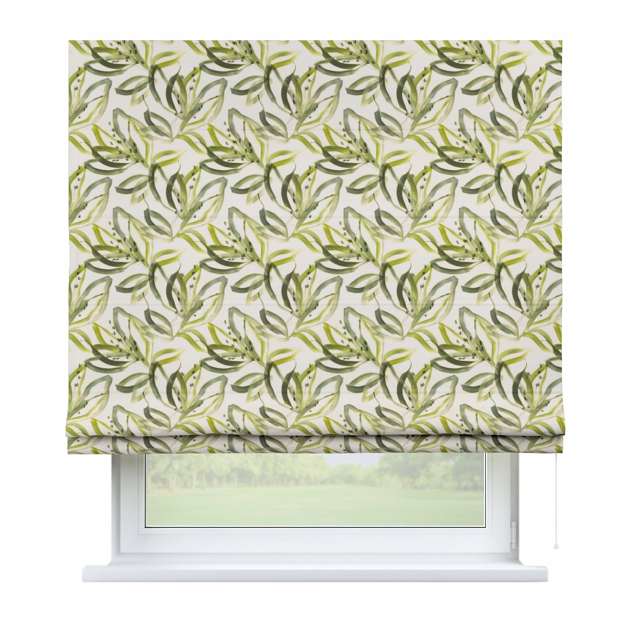 Hotová rímska roleta Bari 130x170 cm zelená