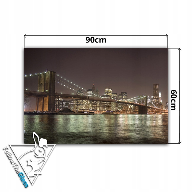 dekor szkło panel hartowany HD 90x60 miasto Typ dekor
