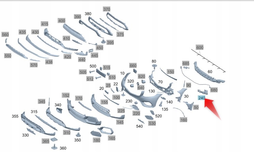 Volant Vzduchu Mercedes Glc A2538857906 Mercedes Oe