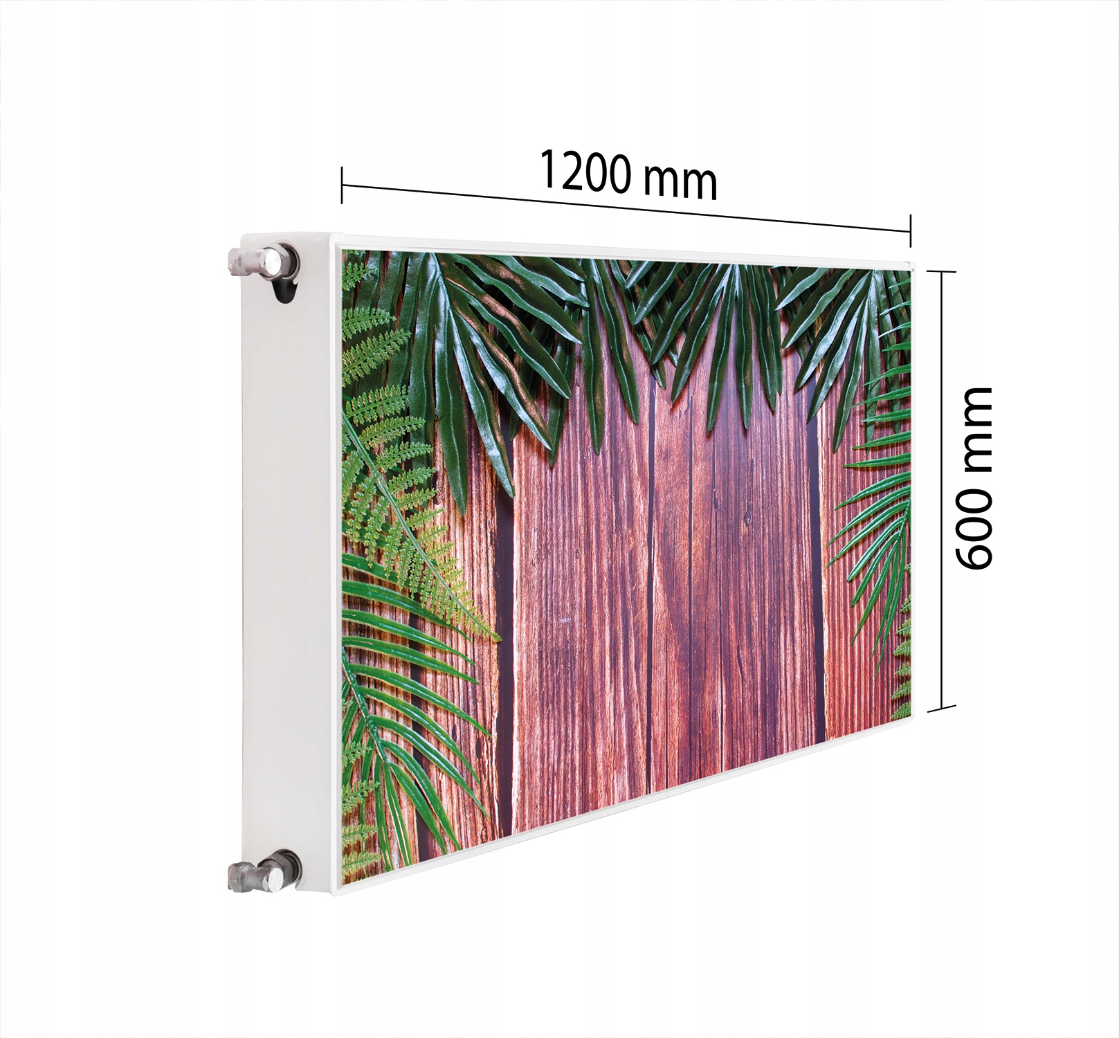 Maskovač Kryt Radiátoru 120x60 Dřevo Podložka Magnet