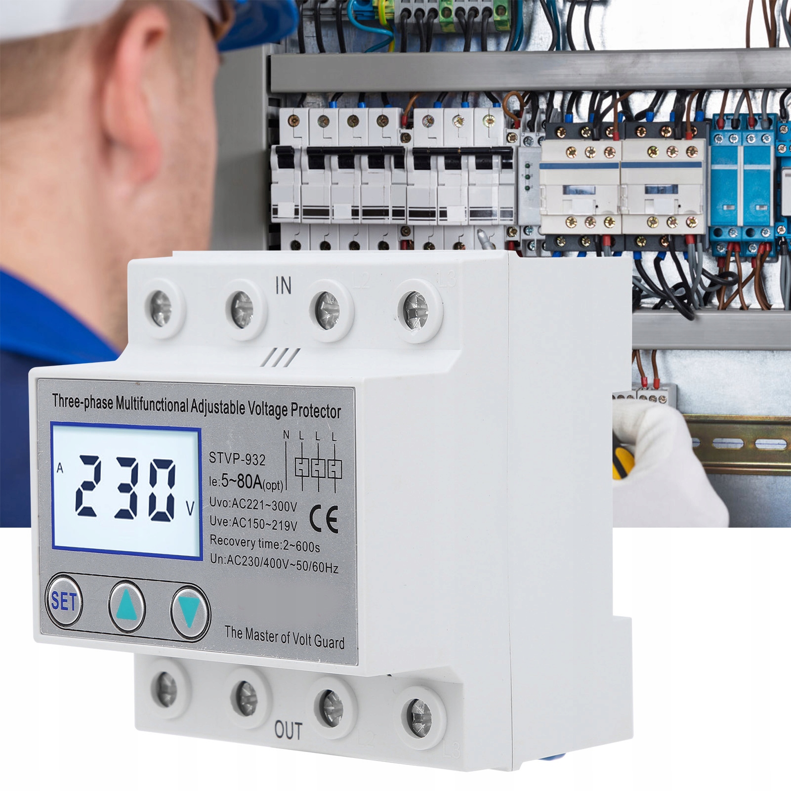TRÓJFAZOWY OCHRONNIK NAPIĘCIA LCD STVP-932 Typ samochodu Niezdefiniowany