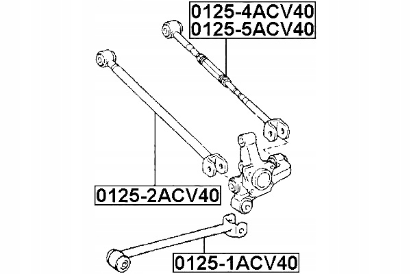 FEBEST DRĄŻEK TYLNY POPRZECZNY REGULOWANY PRAWY TOYOTA CAMRY ACV30 Producent części Febest