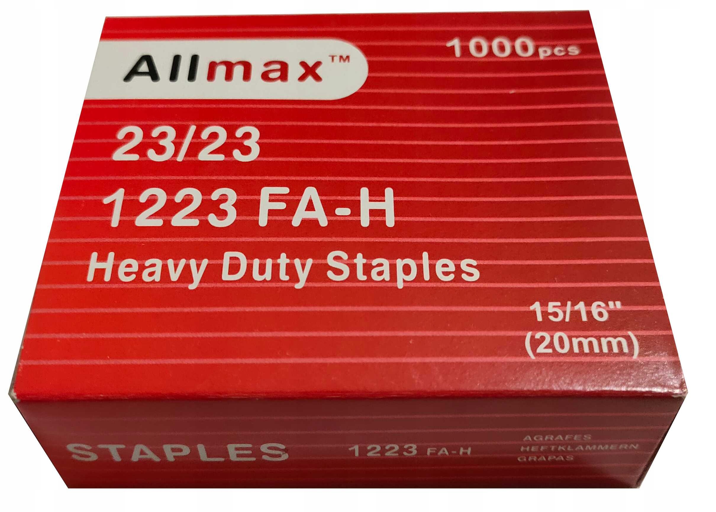 

Zszywki 23x23 1000szt. Allmax