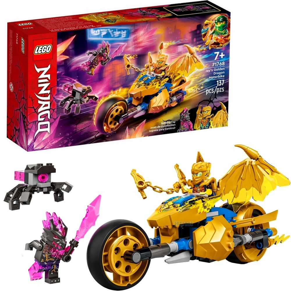 

Lego Ninjago 71768 Złoty Motor Chopper Jaya Ninja