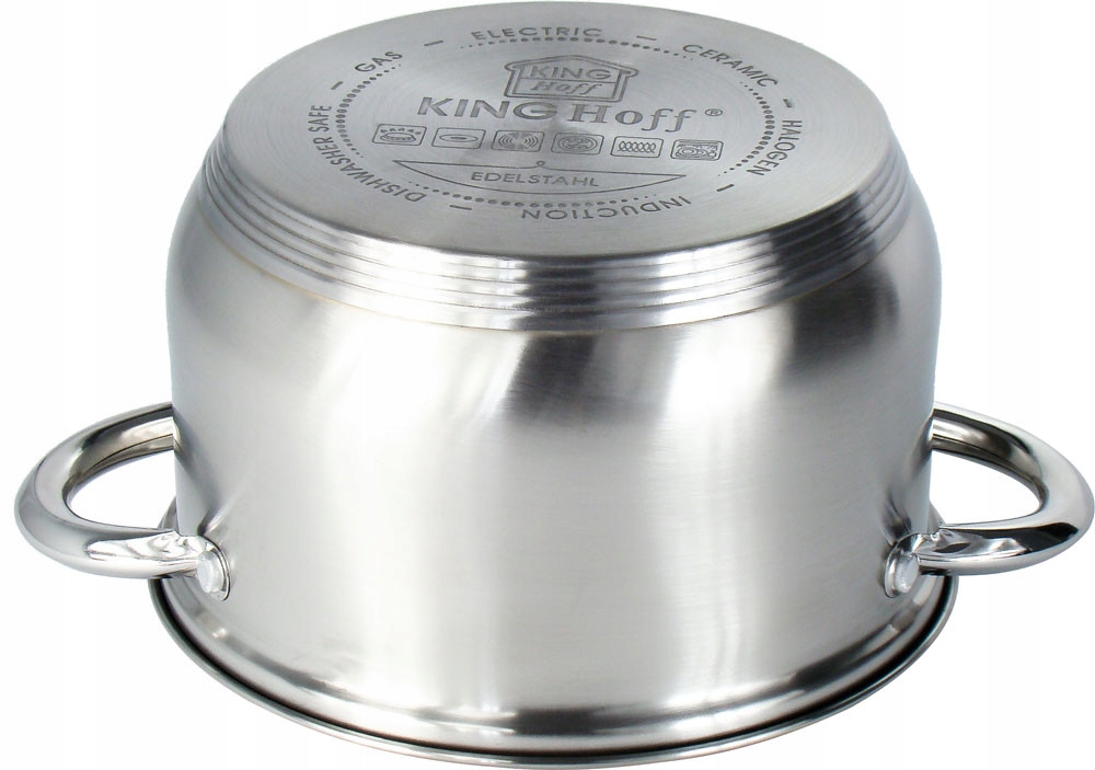 Zestaw 12 el garnków STAL NIERDZEWNA Kinghoff. Linia brak