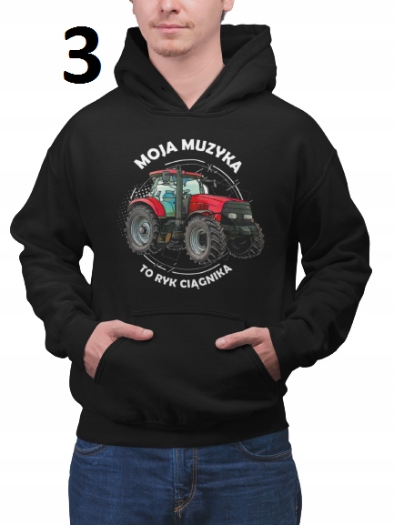 BLUZA CIEPŁA Z KAPTUREM PREZENT TRAKTOR NAPISY Typ bluza
