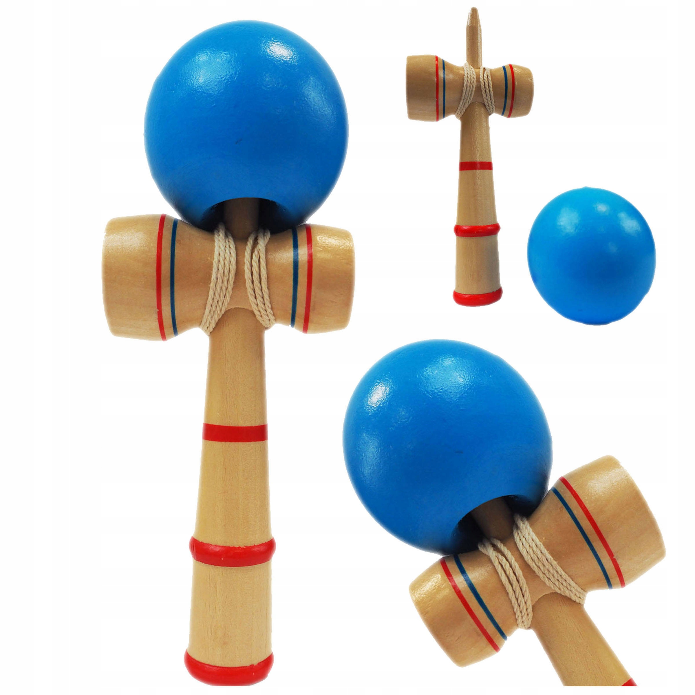 KENDAMA DREWNIANA KLASYCZNA JAPOŃSKA GRA ZRĘCZNOŚCIOWA ŁAPANIE PIŁECZKI