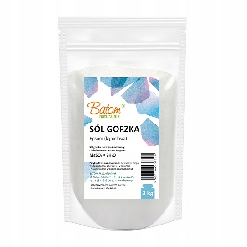 BATOM Sól gorzka EPSOM, kąpielowa (3kg)