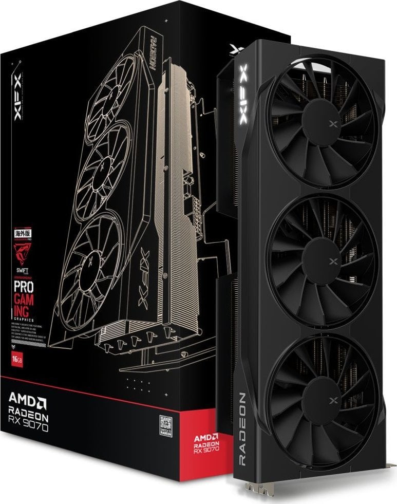 Karta graficzna Xfx Swift Radeon Rx 9070 Oc Triple Fan Gaming 16GB GDDR6